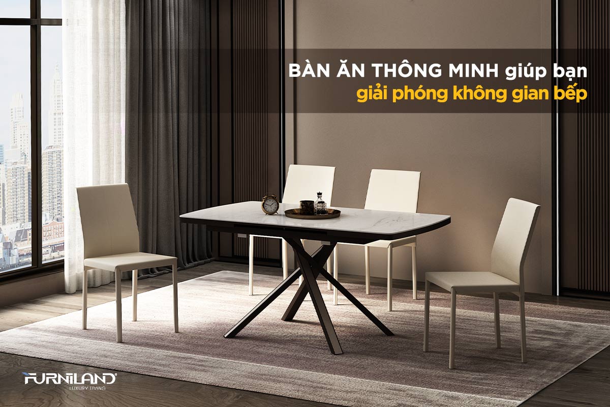 Bàn Ăn Thông Minh Giúp Bạn Giải Phóng Không Gian Bếp