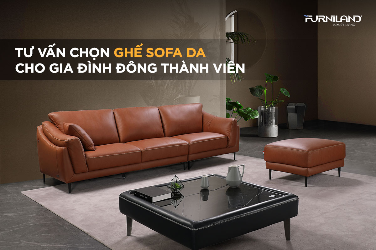 Tư Vấn Chọn Ghế Sofa Da Cho Gia Đình Đông Người