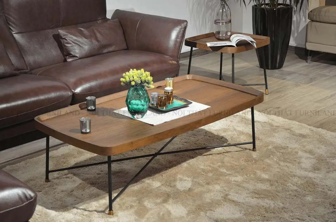 Gợi ý 8 mẫu bàn trà kết hợp Sofa băng cho phòng khách