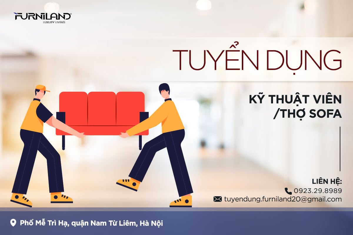 Tuyển dụng Kỹ thuật viên / Thợ Sofa