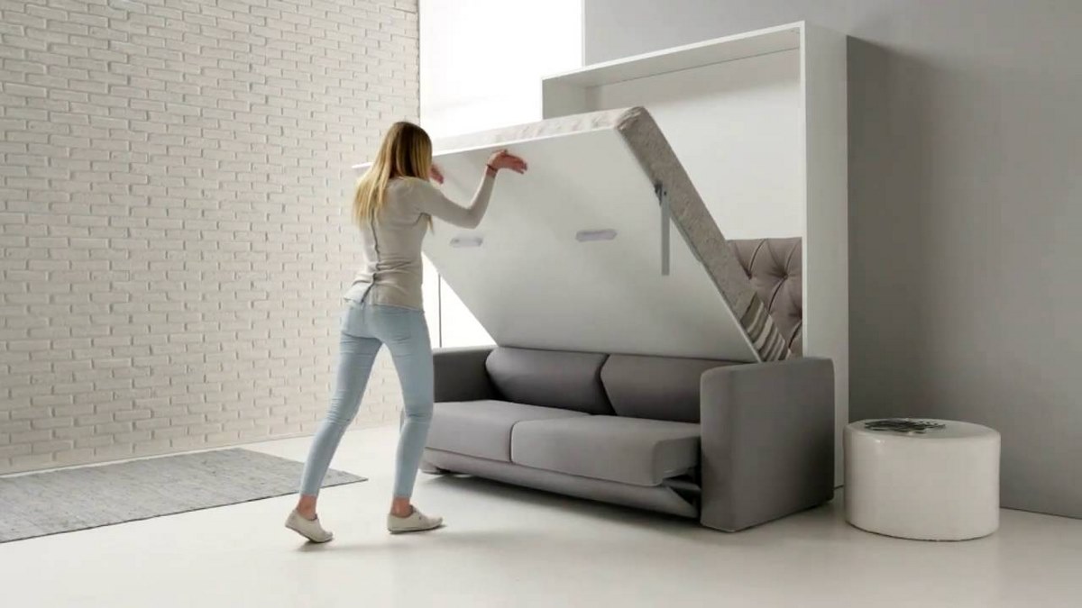 Giường thông minh kết hợp sofa tiện ích và linh hoạt