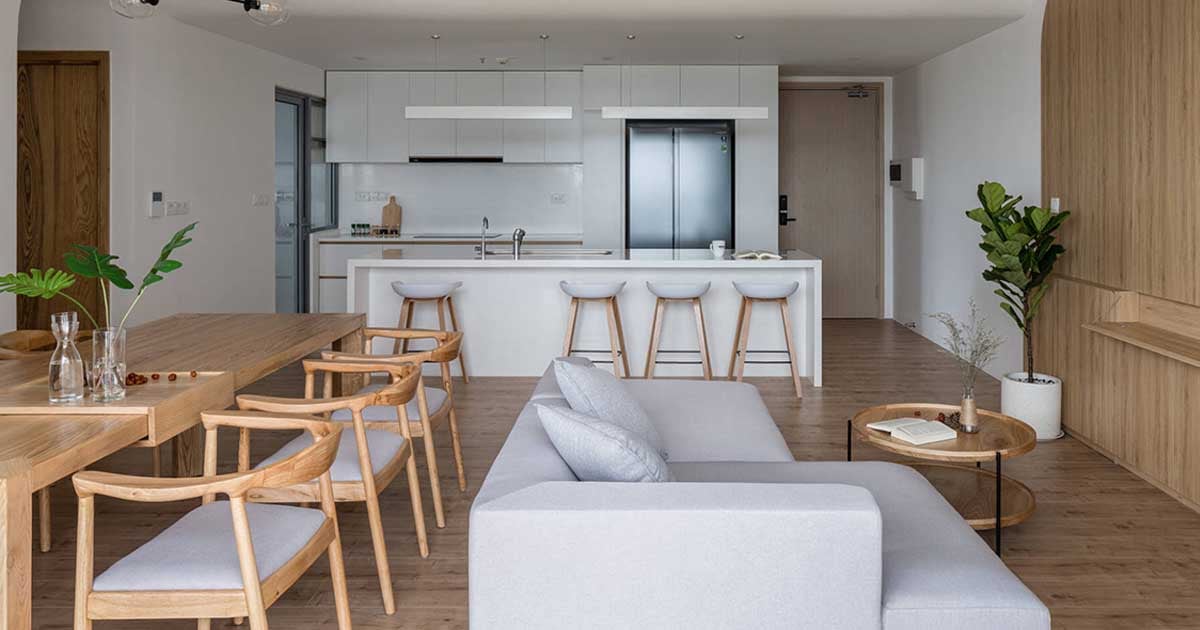Thiết kế căn hộ tối giản Nhật: Với thiết kế căn hộ tối giản Nhật, bạn sẽ được trải nghiệm một không gian sống đơn giản, tinh tế và ấm cúng. Bức tranh này cho thấy sự kết hợp tuyệt vời giữa các yếu tố như gỗ, đá, kim loại và ánh sáng tự nhiên để tạo nên một không gian sống hiện đại và tối giản theo phong cách Nhật Bản.