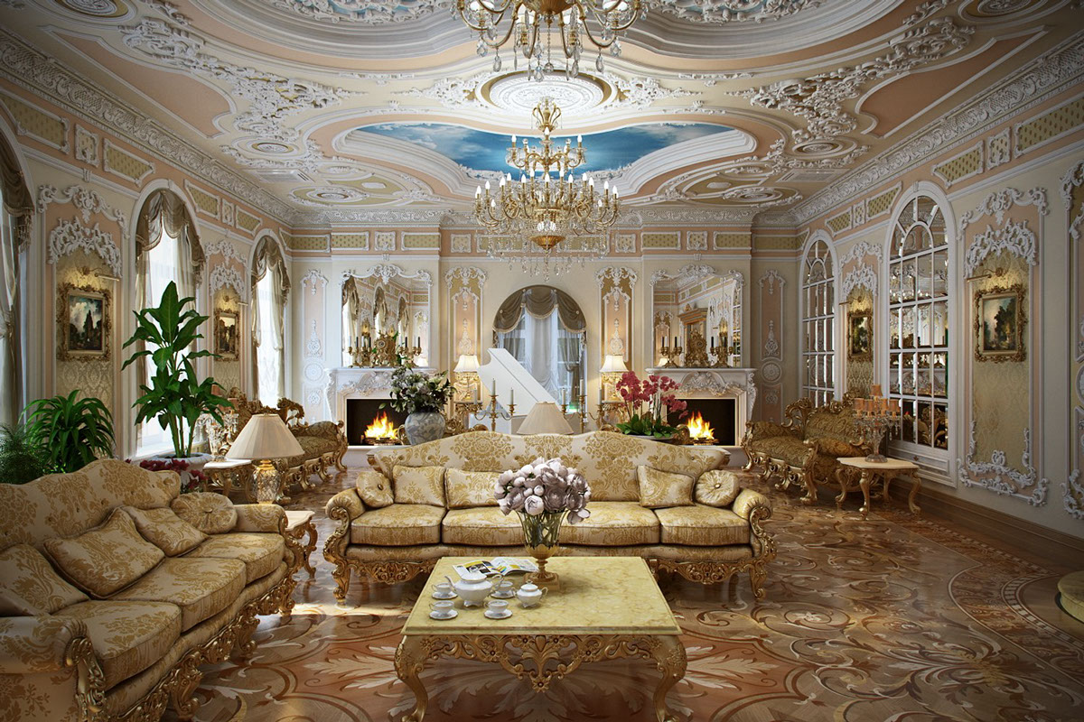 Phong cách nội thất Rococo sang trọng và tinh tế