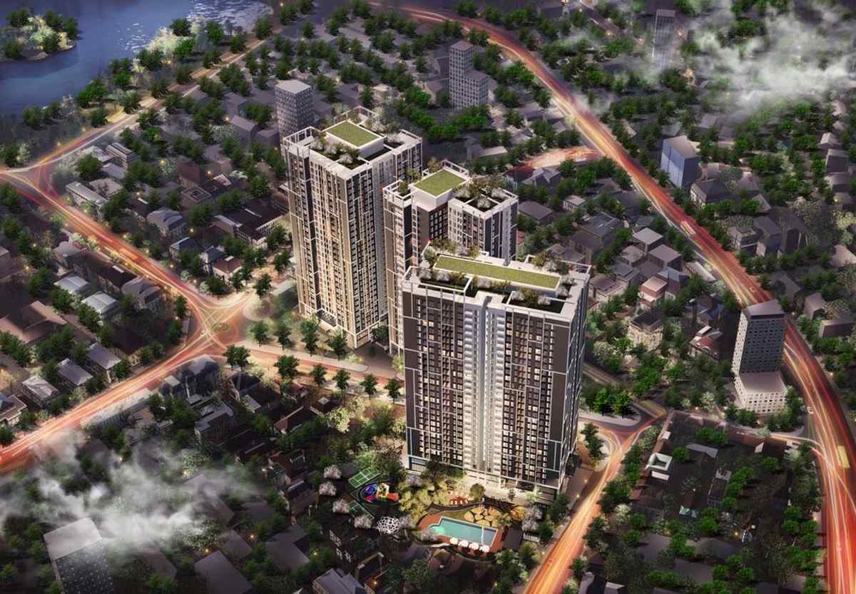 Thiết kế nội thất căn hộ Feliz Homes Hoàng Mai sang trọng, đẳng cấp