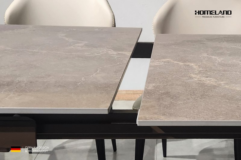 Bàn ăn mặt đá Nova 1m2 - mở rộng gấp gọn linh hoạt, tiện lợi