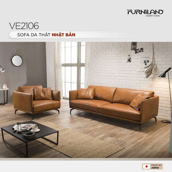 Furniland - Sofa da thật - sofa cao cấp - sofa phòng khách - sofa nhập khẩu Nhật Bản