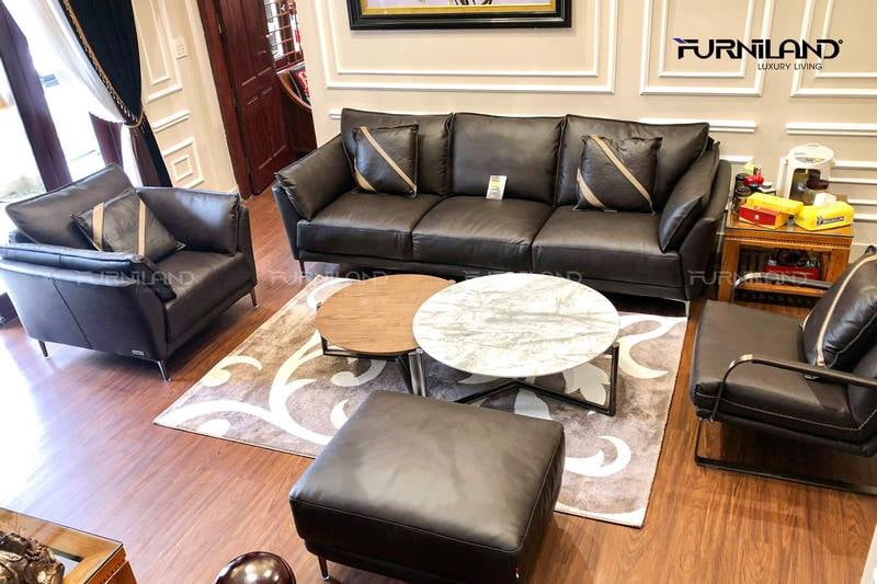 Sofa phòng khách kiểu dáng băng chữ I tạo ra nơi nghỉ ngơi hoàn hảo để thư giãn