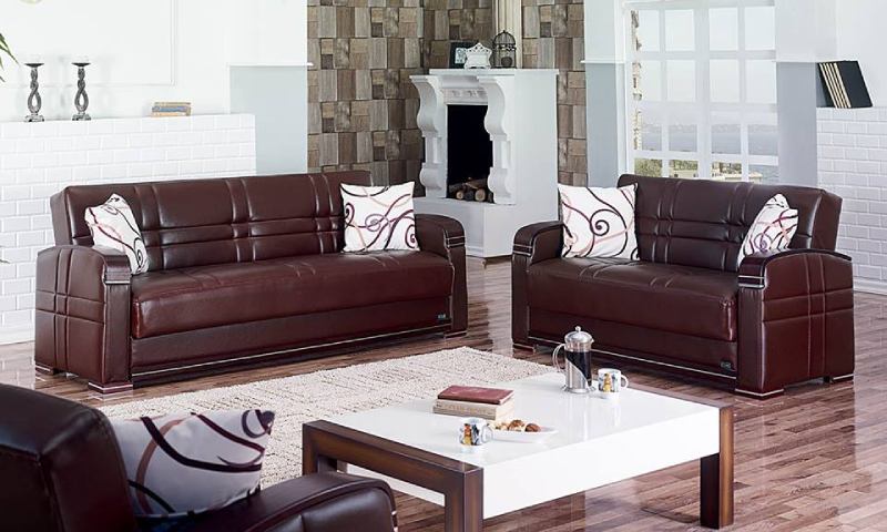 Mẫu ghế sofa giường gỗ thiết kế phong cách cổ điển
