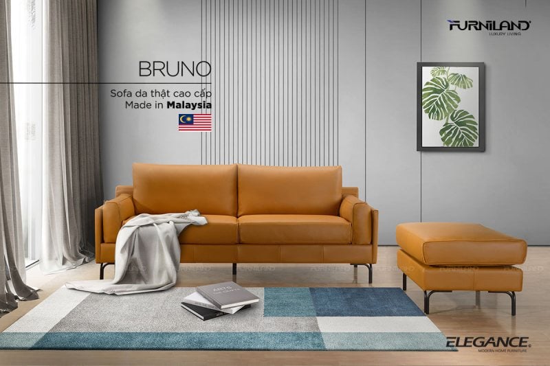 Ghế sofa cao cấp Bruno thiết kế tone màu tươi sáng