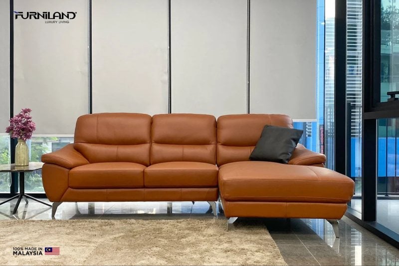Ghế sofa màu da bò nhập khẩu từ Malaysia