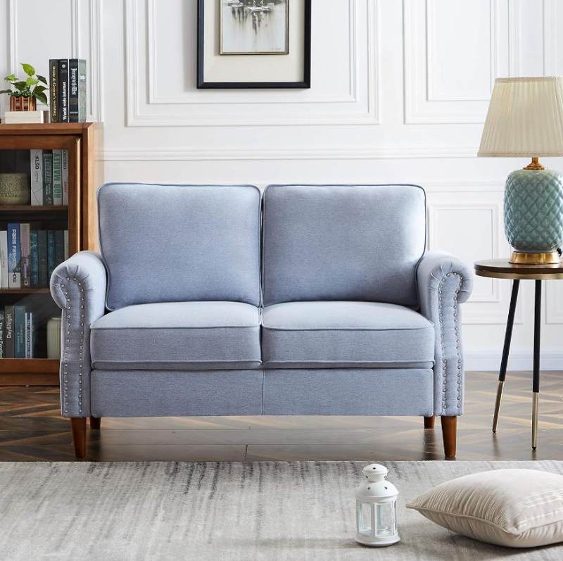Mẫu ghế sofa mini màu xanh pastel