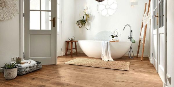 sàn gỗ phòng tắm