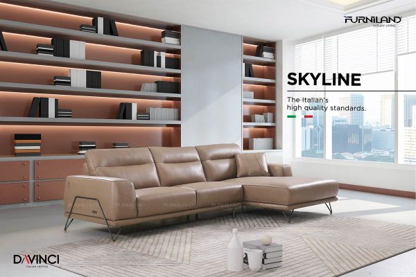 Sofa da thật nhập khẩu italia