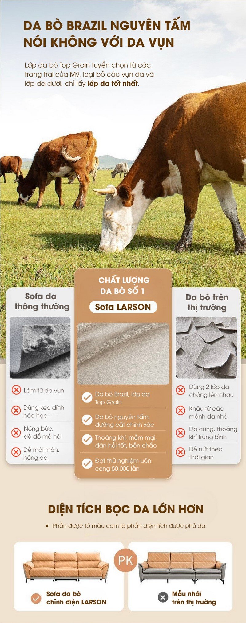 Sofa chỉnh điện Larson - Cheers Sofa - Sofa thông minh