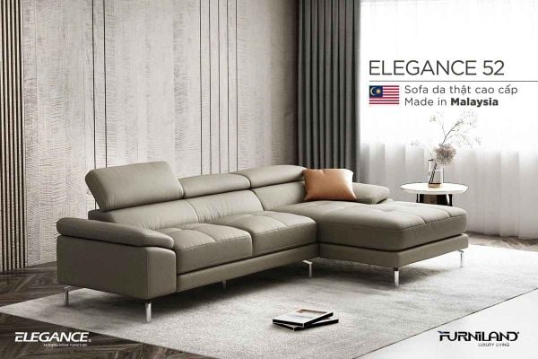 Elegance 52 - Sofa da - Sofa nhập khẩu - Sofa Malaysia - Sofa Giá Rẻ