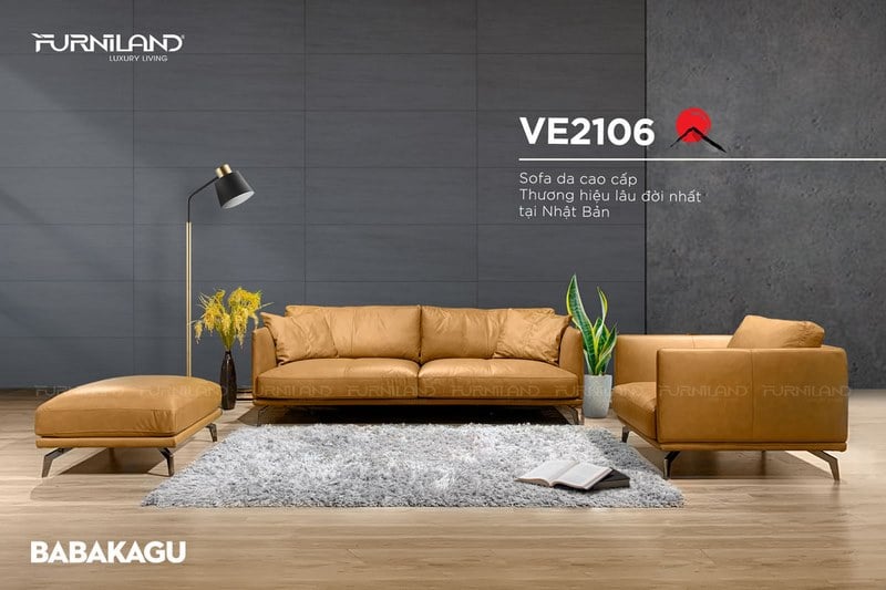 Ghế sofa mini kích thước nhỏ hơn 2m3 thiết kế theo tiêu chuẩn Nhật Bản