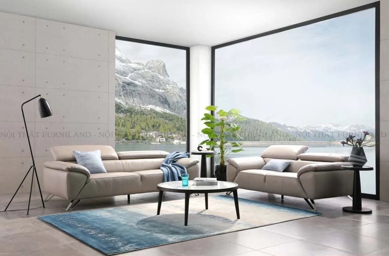 Ghế sofa băng mini tông màu nhẹ nhàng