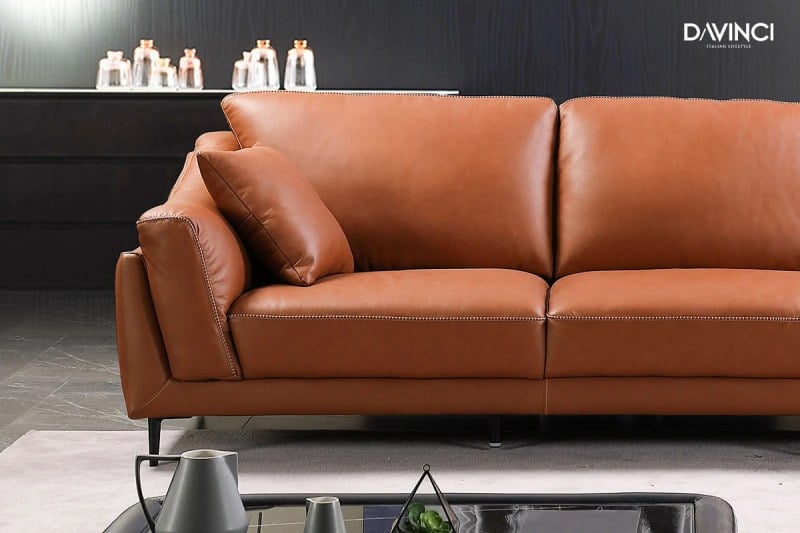 Chiếc ghế sofa da thiết kế theo phong cách Châu Âu đẳng cấp