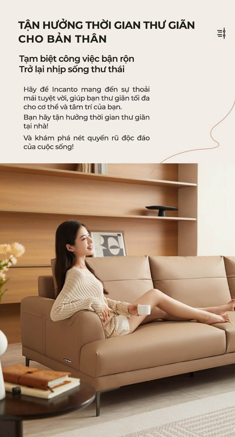 Sofa Phòng Khách Cao Cấp Incanto - Sofa Nhập Khẩu phong cách Ý
