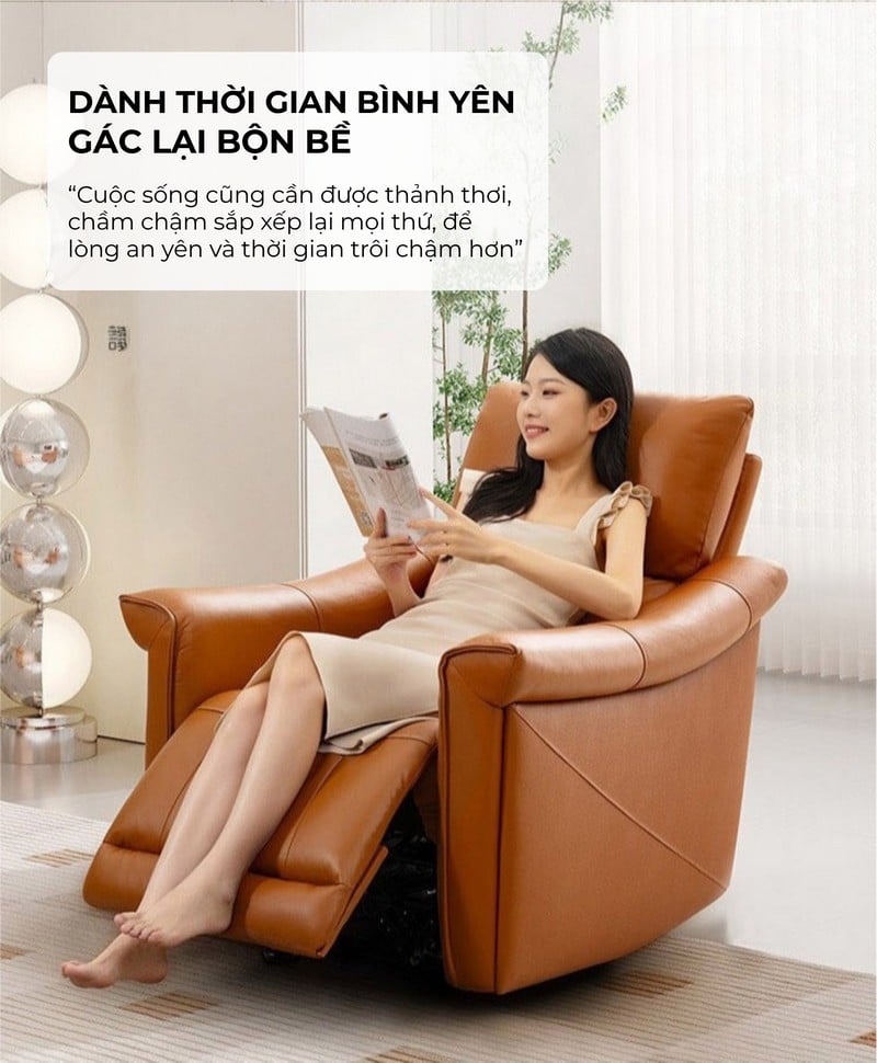 Sofa thông minh chỉnh điện Domus - Cheers Sofa