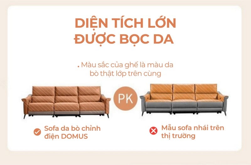 Sofa thông minh chỉnh điện Domus - Cheers Sofa