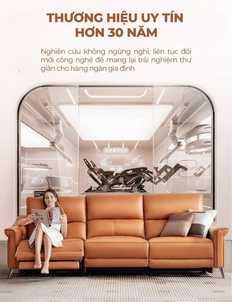 Sofa thông minh chỉnh điện Domus - Cheers Sofa