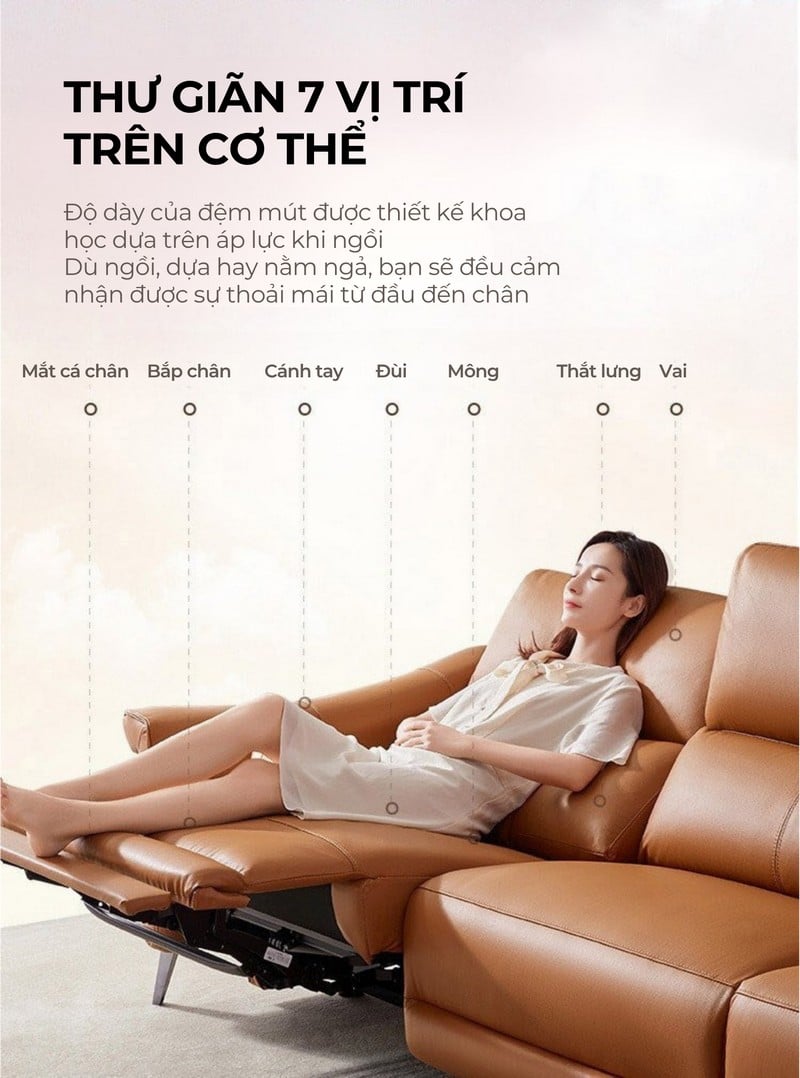 Sofa thông minh chỉnh điện Domus - Cheers Sofa