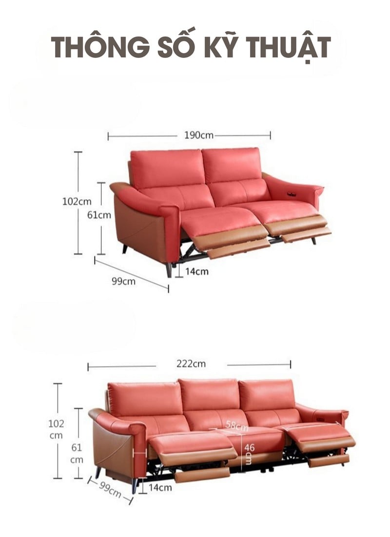 Sofa thông minh chỉnh điện Domus - Cheers Sofa