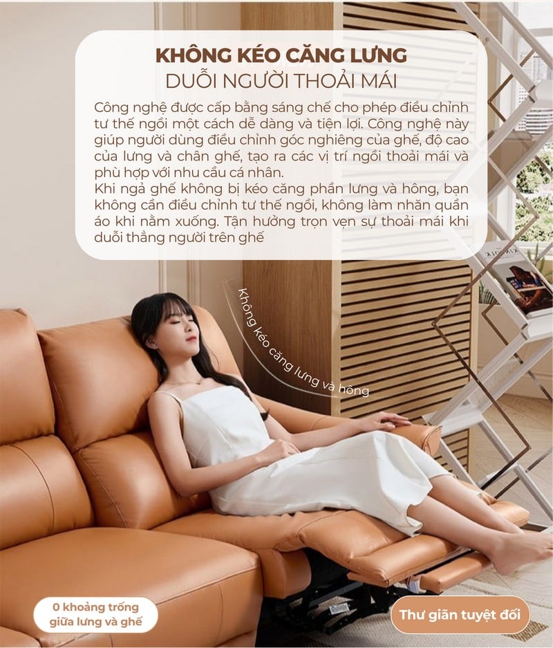 Sofa thông minh chỉnh điện Domus - Cheers Sofa