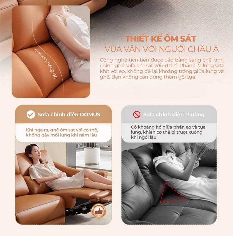 Sofa thông minh chỉnh điện Domus - Cheers Sofa