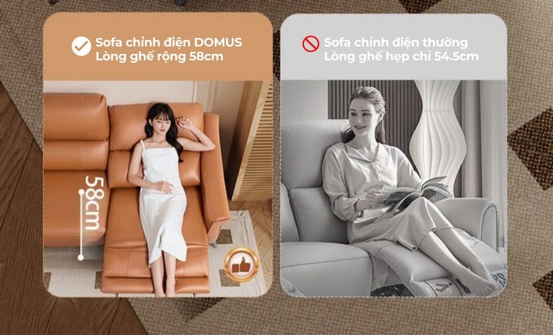 Sofa thông minh chỉnh điện Domus - Cheers Sofa