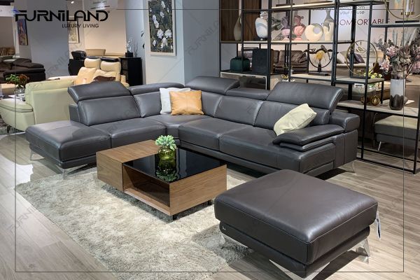 Sofa cao cấp Idris Góc L - Sofa nhập khẩu Italia - Da thật 100%