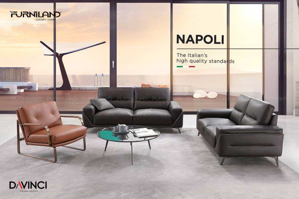 Sofa da thật nhập khẩu italia