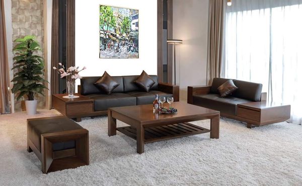 Xu hướng sử dụng sofa gỗ tự nhiên năm 2023