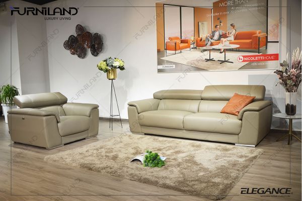 SOFA BĂNG ELEGANCE 63 - SOFA DA THẬT NHẬP KHẨU MALAYSIA
