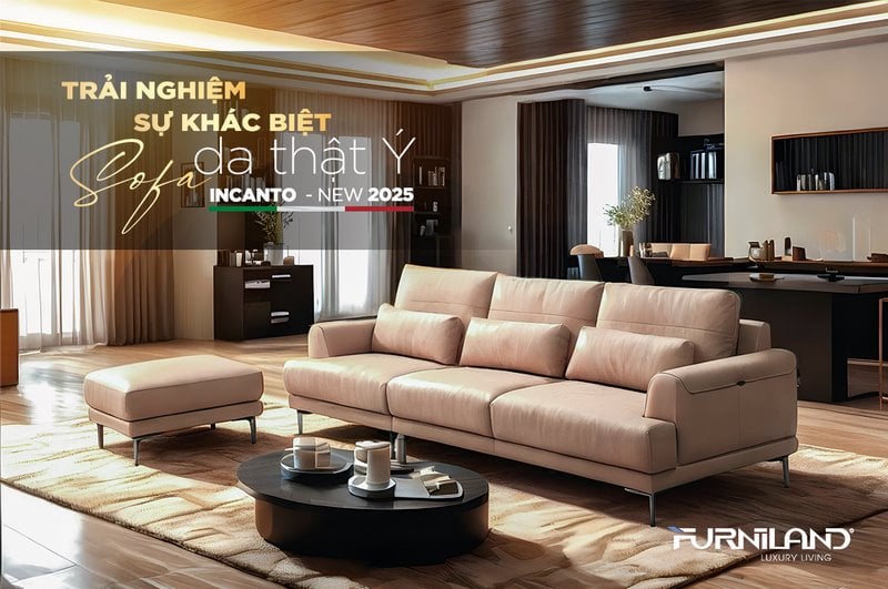 Trải nghiệm sự khác biệt sofa da thật Ý - Incanto - New 2025
