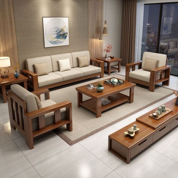 Vẻ Đẹp Và Lợi Ích Của Bộ Sofa Gỗ Phòng Khách