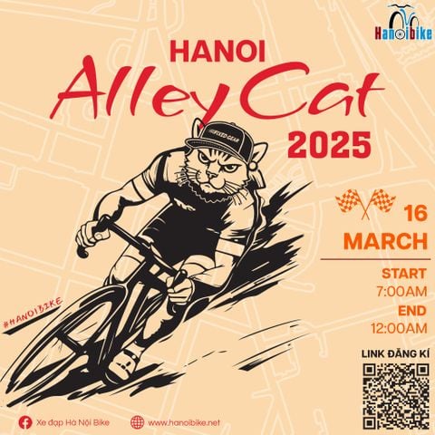 THỂ LỆ CHƯƠNG TRÌNH: HANOI ALLEY CAT 2025 - CHẠY XE ĐẠP ĐƯỜNG PHỐ
