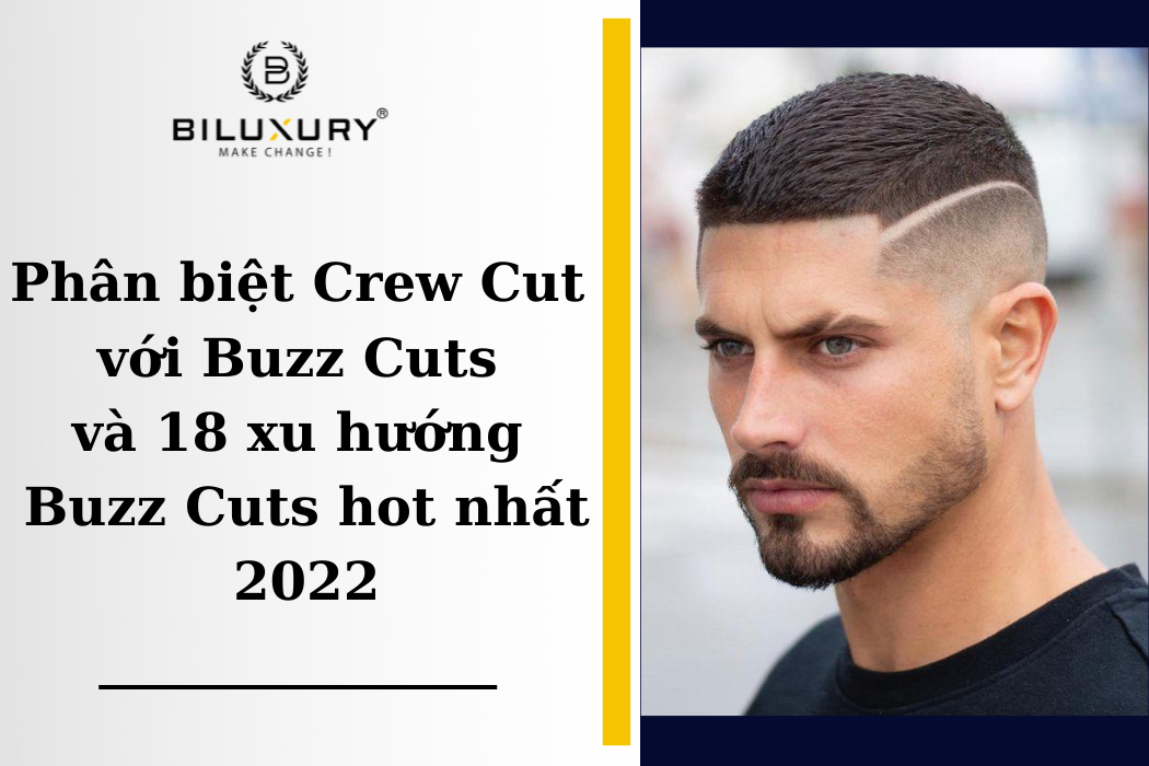 Phân biệt Crew Cut và Buzz Cuts và 18 xu hướng Buzz Cuts hot nhất 2022