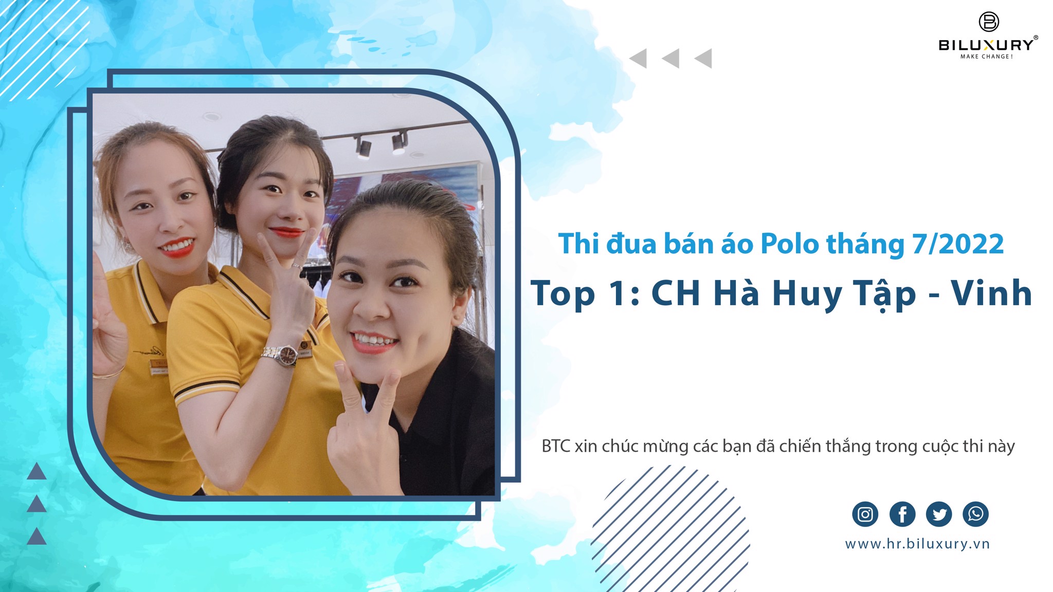 BiLuxury và cuộc thi bán áo PoLo tháng 7 năm 2022