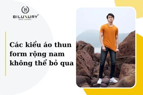 Các kiểu áo thun form rộng nam không thể bỏ qua