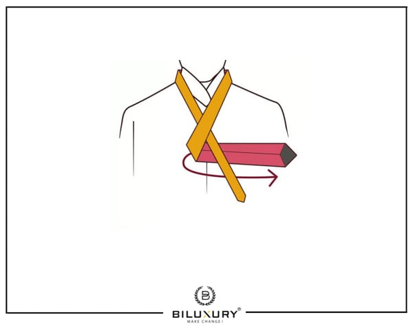 Cách thắt cà vạt đơn giản kiểu Four In Hand