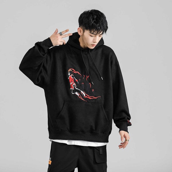 Áo hoodie nam cho outfit Hàn Quốc