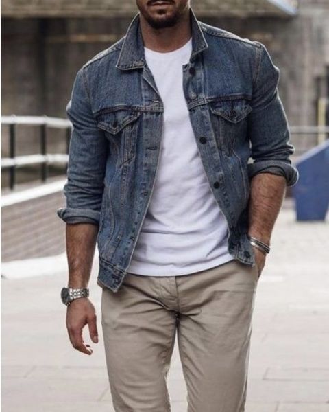 áo khoác nam phối quần âu