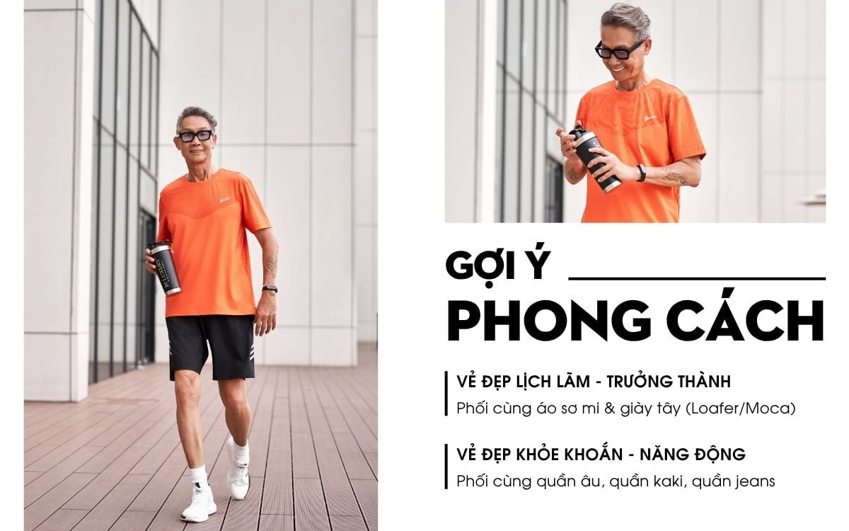 Áo Phông Thể Thao Cam, Thoáng Khí, Thân Thiện Với Da 9APKT532CAM