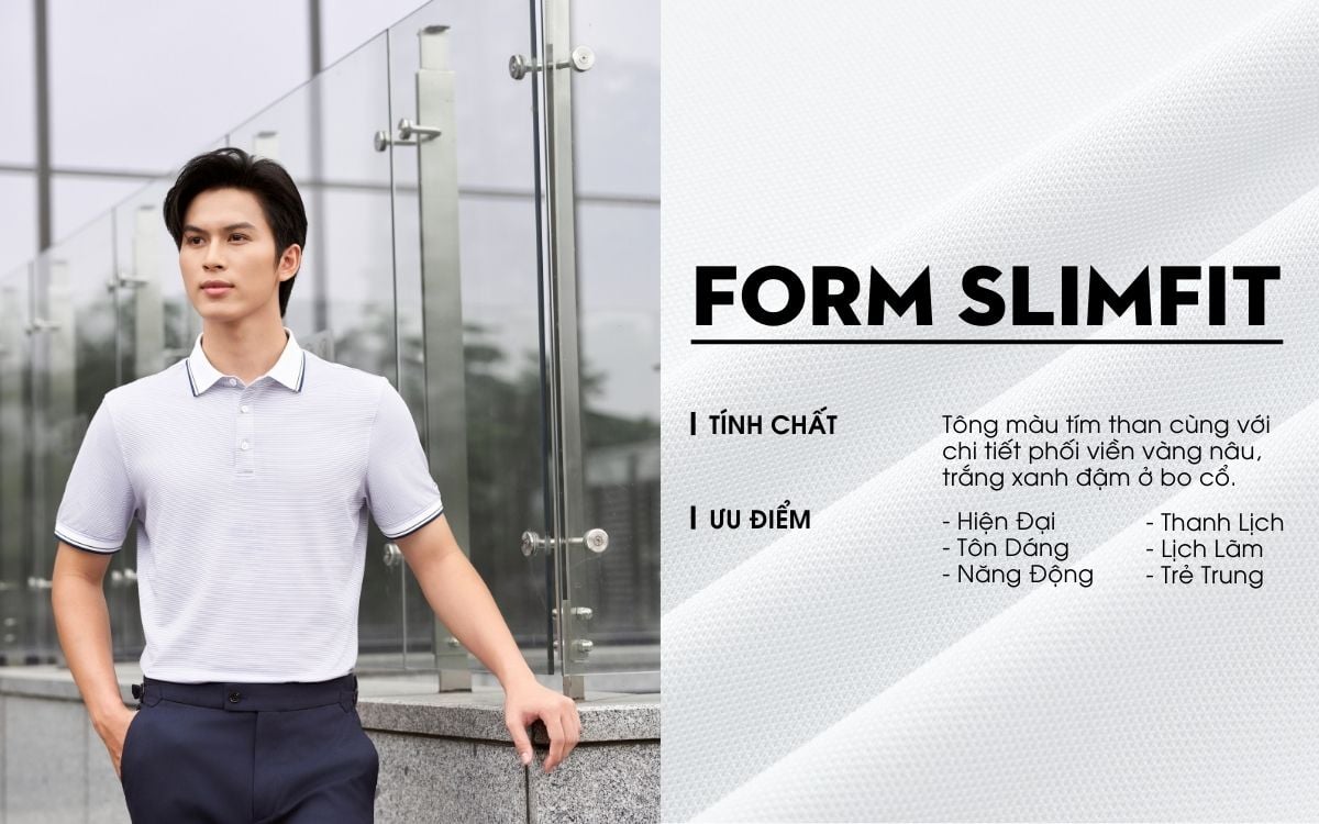 Áo Polo Ghi, Cao Cấp, Chống Nhăn, Bền Màu 9APCS553GHS