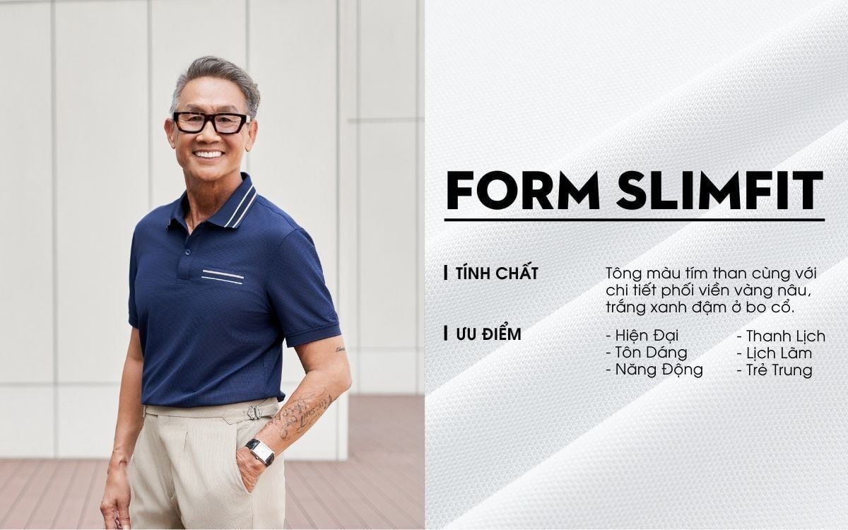 Áo Polo Xanh Tím, Cao Cấp, Chống Nhăn, Bền Màu 9APCT549TTT