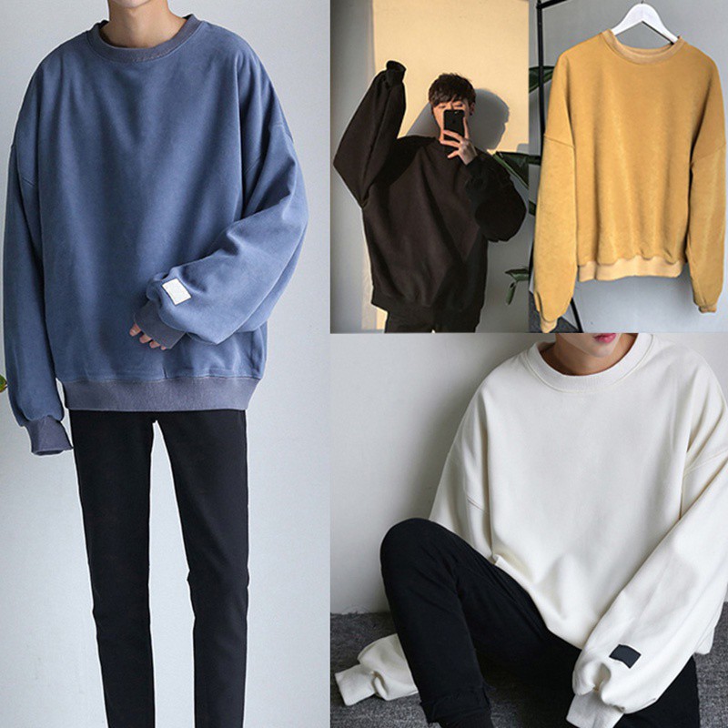 Áo sweater bộ sưu tập trong phong cách phối đồ kiểu Hàn Quốc nam