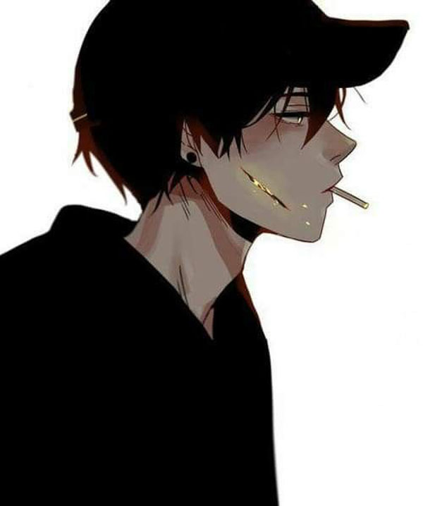 avatar buồn nam mút hút thuốc