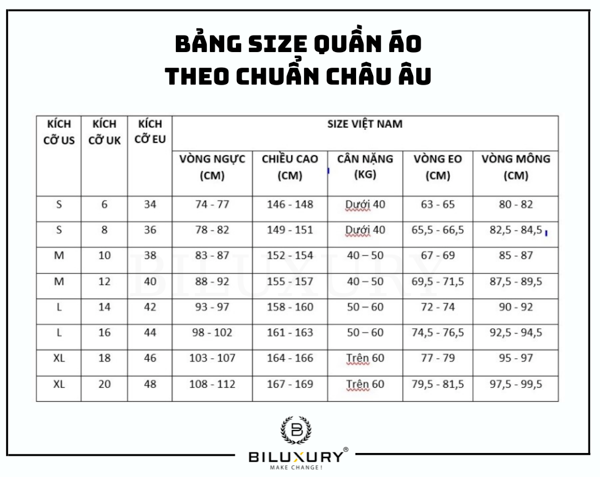 Bảng size quần nam và cách chọn size quần nam chuẩn nhất - EU-Vietnam ...